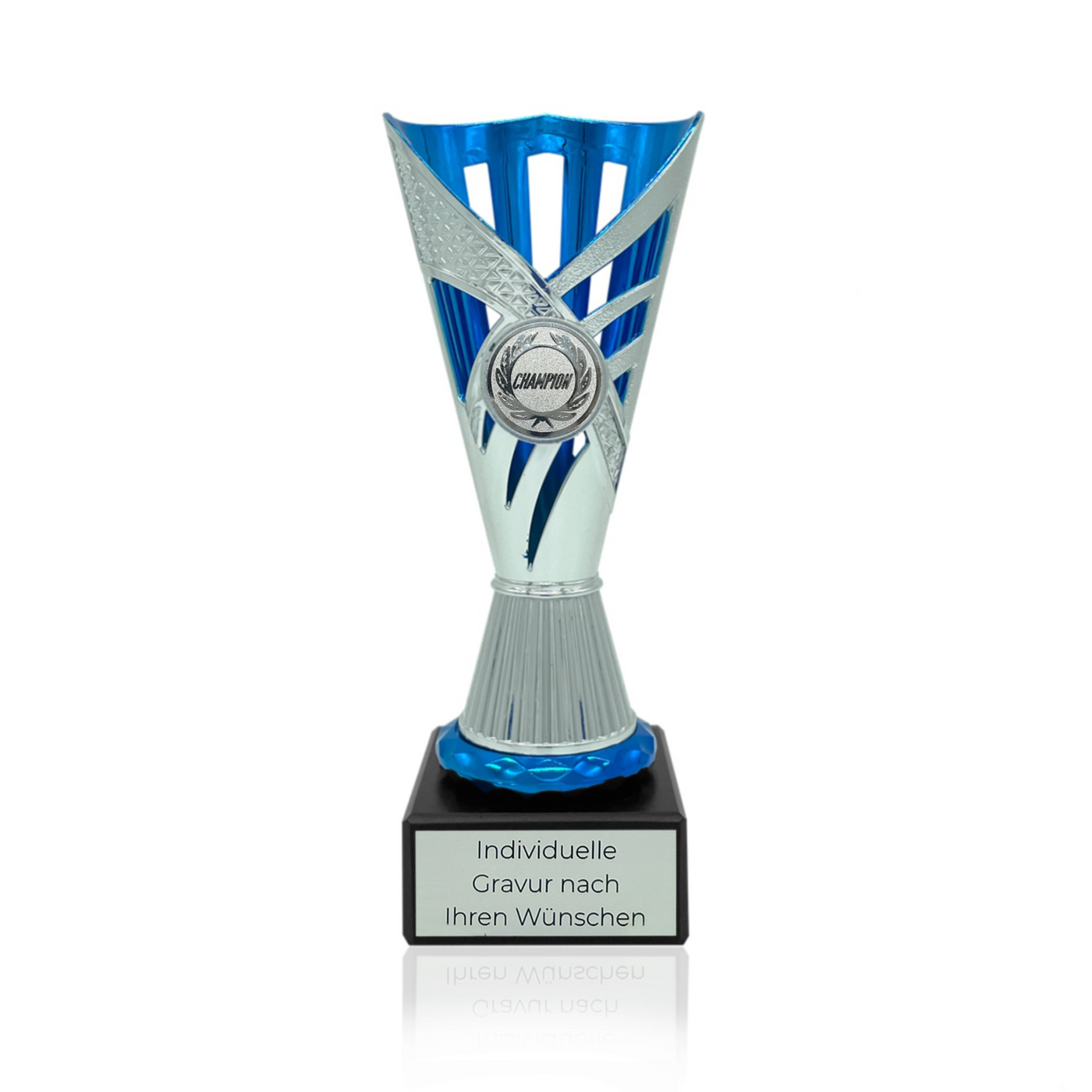 Pokal mit Wunschtext & Emblem | Helsinki Cup Silber | 2 Größen