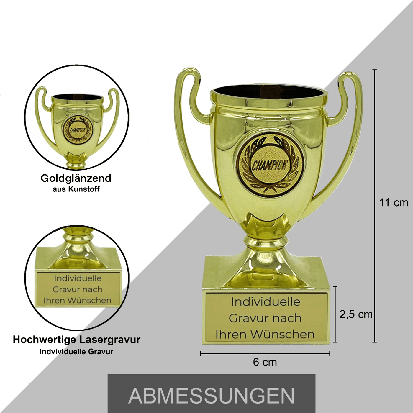 Fußball Illusion XPlode Pokal – Resin-Trophäe Mit 3D-Effekt (Spieler Schießt Aus Ball), Personalisierbar Fußball Illusion XPlode Pokal – Resin-Trophäe Mit 3D-Effekt (Spieler Schießt Aus Ball), Personalisierbar